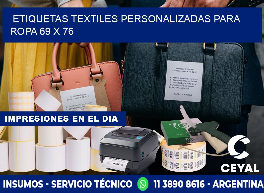 ETIQUETAS TEXTILES PERSONALIZADAS PARA ROPA 69 x 76