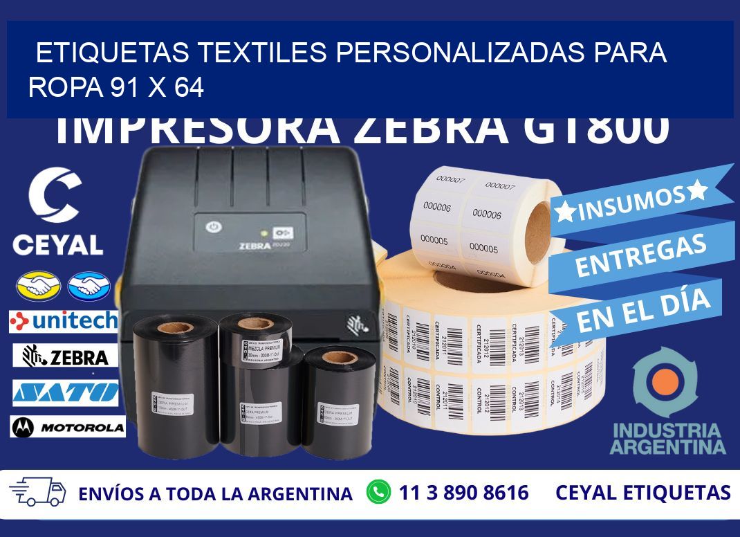 ETIQUETAS TEXTILES PERSONALIZADAS PARA ROPA 91 x 64