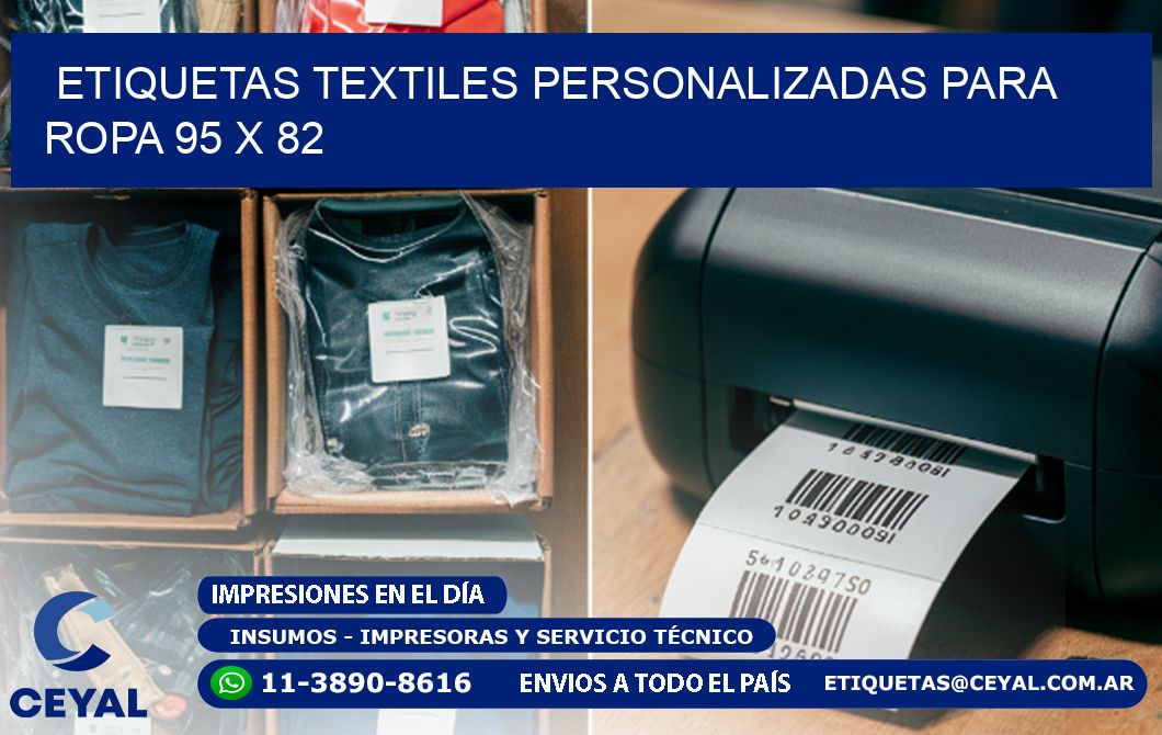 ETIQUETAS TEXTILES PERSONALIZADAS PARA ROPA 95 x 82