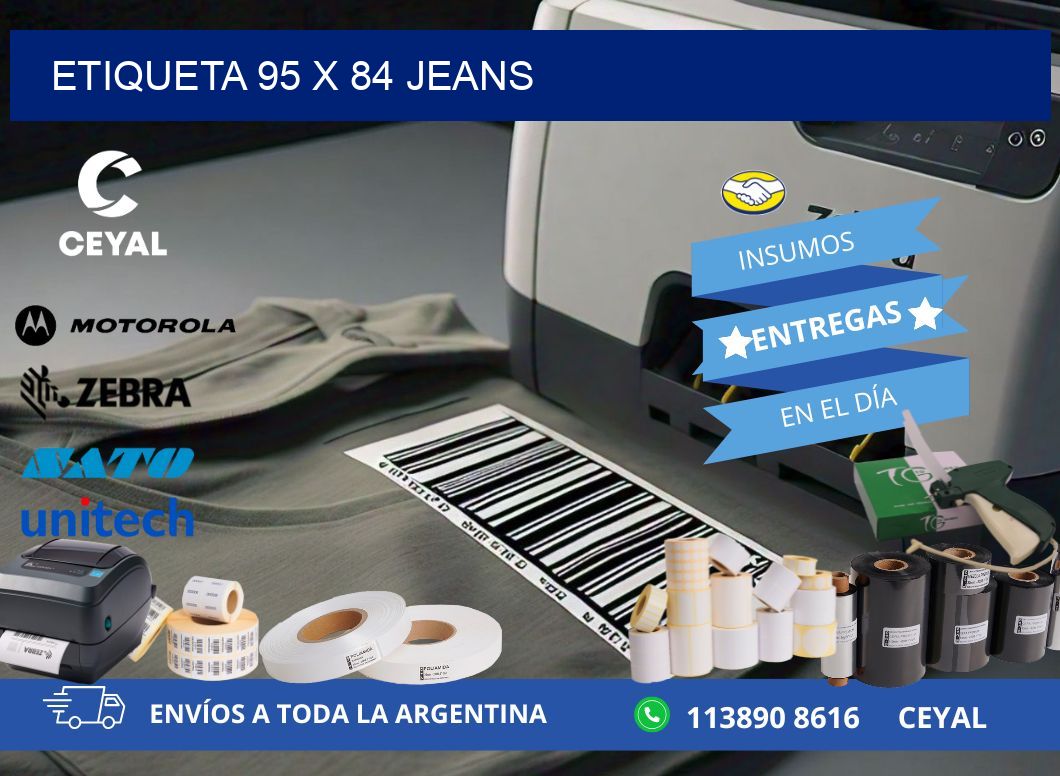 Etiqueta 95 x 84 jeans