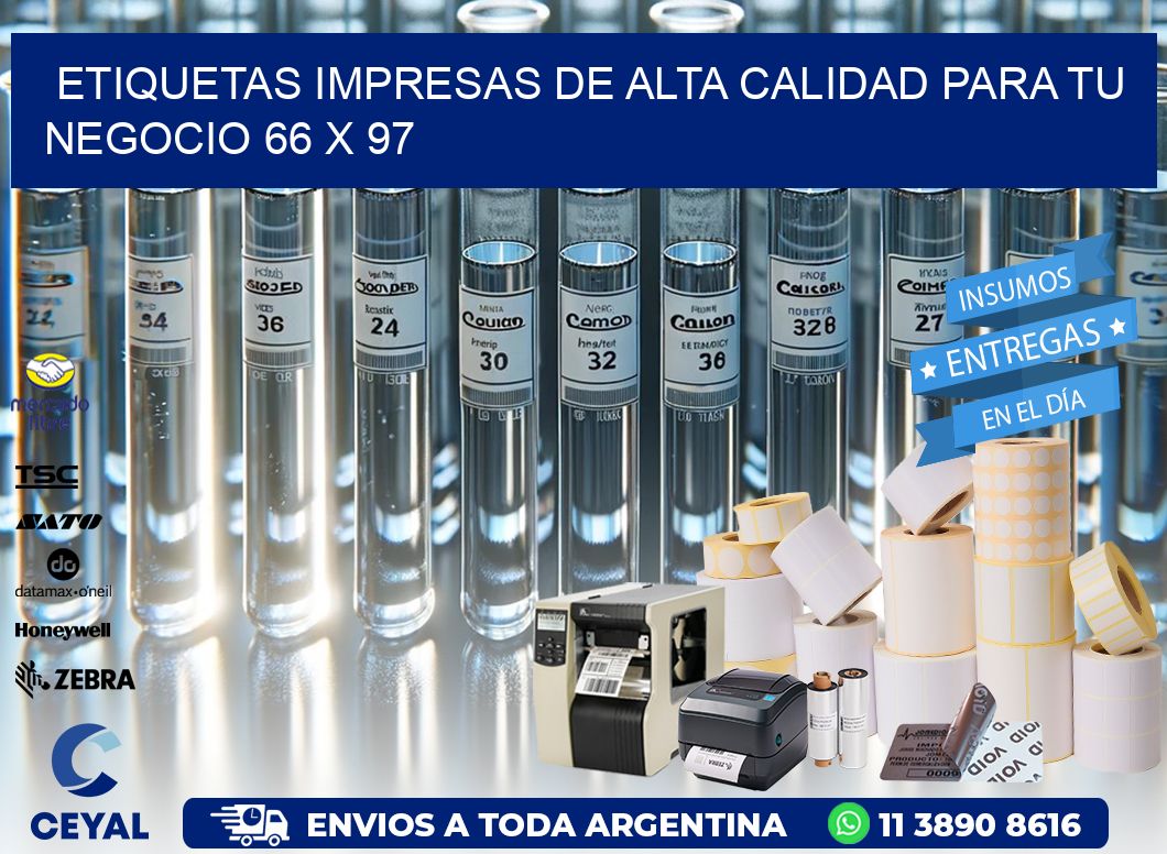 Etiquetas Impresas de Alta Calidad para tu Negocio 66 x 97