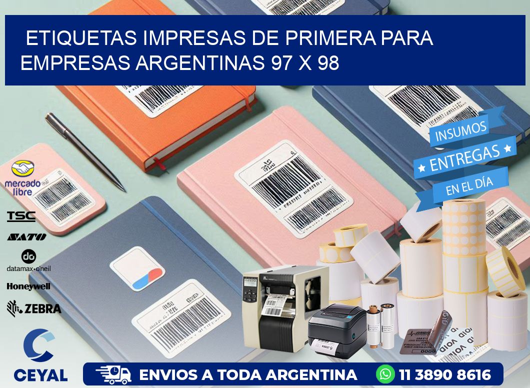 Etiquetas Impresas de Primera para Empresas Argentinas 97 x 98
