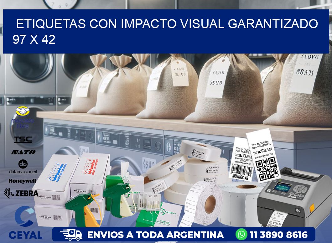 Etiquetas con Impacto Visual Garantizado 97 x 42