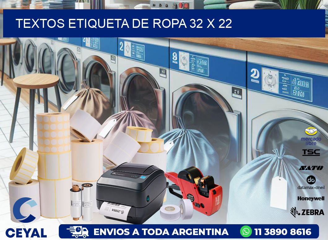 TEXTOS ETIQUETA DE ROPA 32 x 22