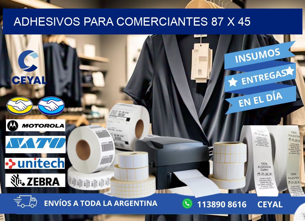 ADHESIVOS PARA COMERCIANTES 87 x 45