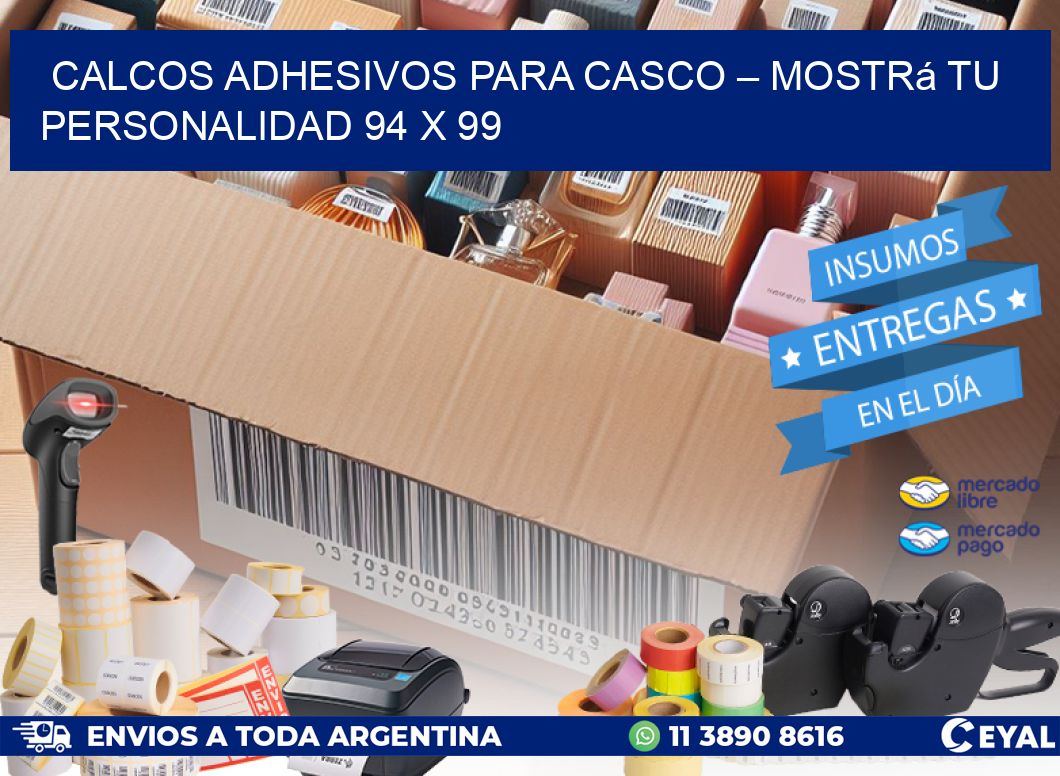 Calcos Adhesivos para Casco – Mostrá Tu Personalidad 94 x 99