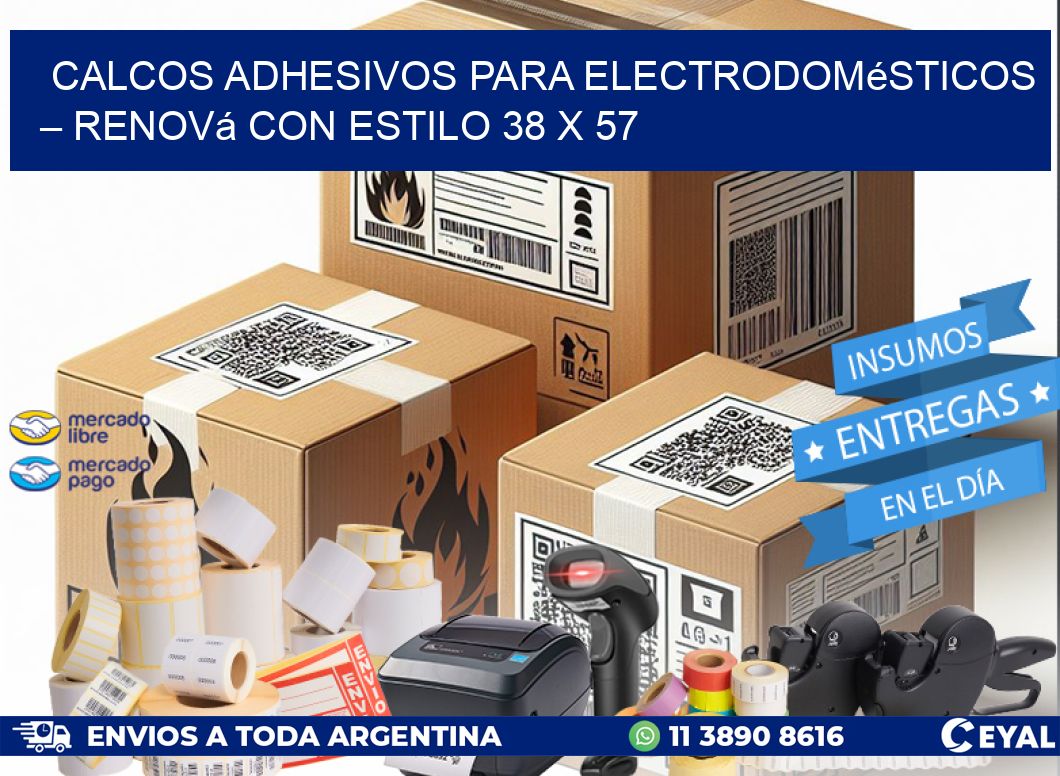 Calcos Adhesivos para Electrodomésticos – Renová con Estilo 38 x 57