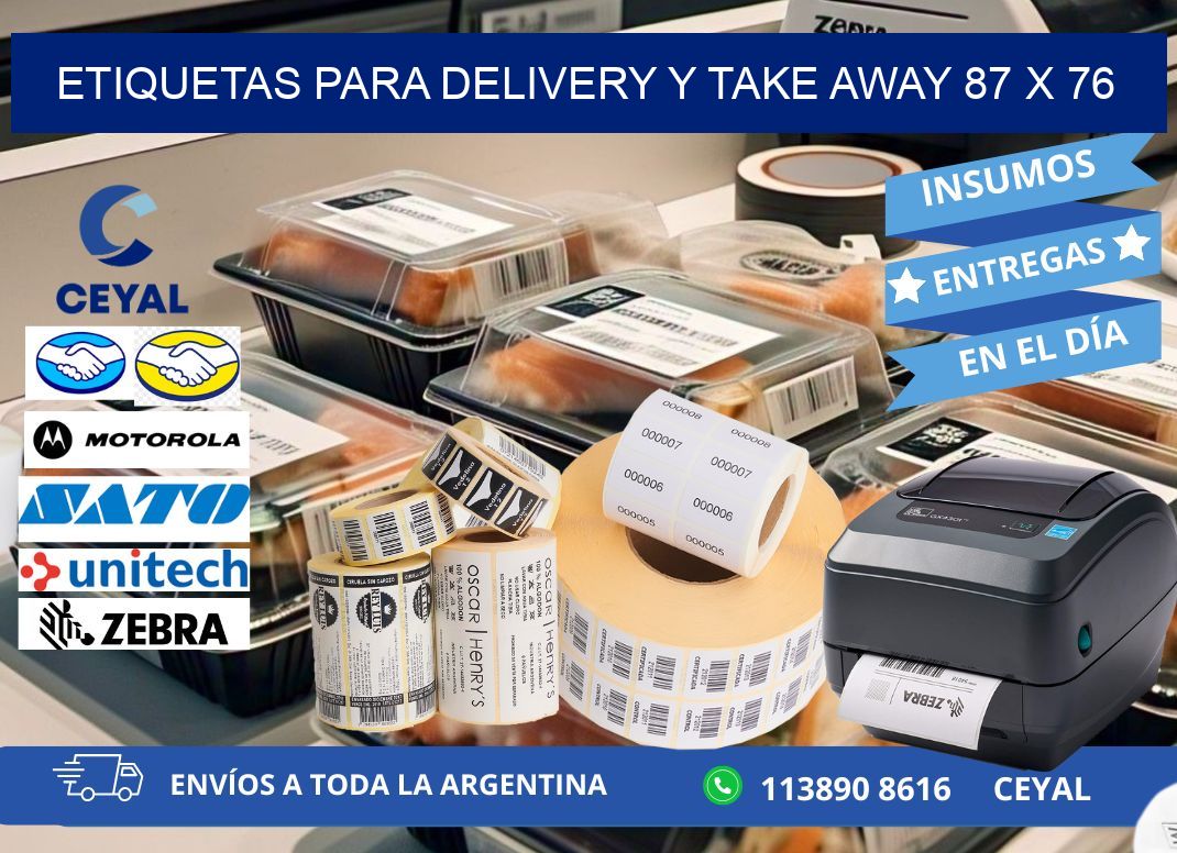 ETIQUETAS PARA DELIVERY Y TAKE AWAY 87 x 76
