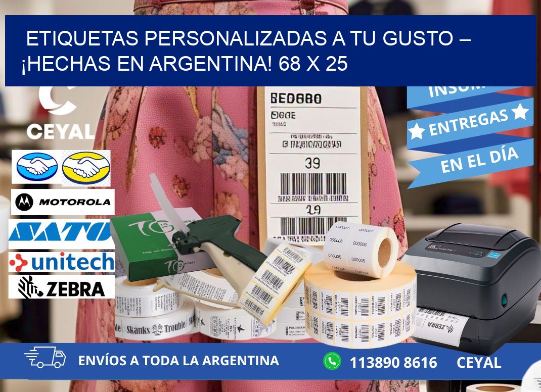 ETIQUETAS PERSONALIZADAS A TU GUSTO – ¡HECHAS EN ARGENTINA! 68 x 25