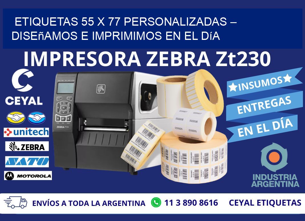 Etiquetas 55 x 77 Personalizadas – Diseñamos e Imprimimos en el Día