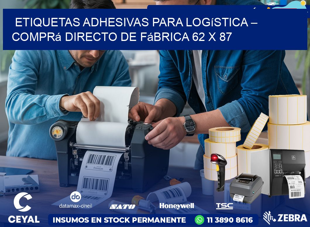 Etiquetas Adhesivas para Logística – Comprá Directo de Fábrica 62 x 87