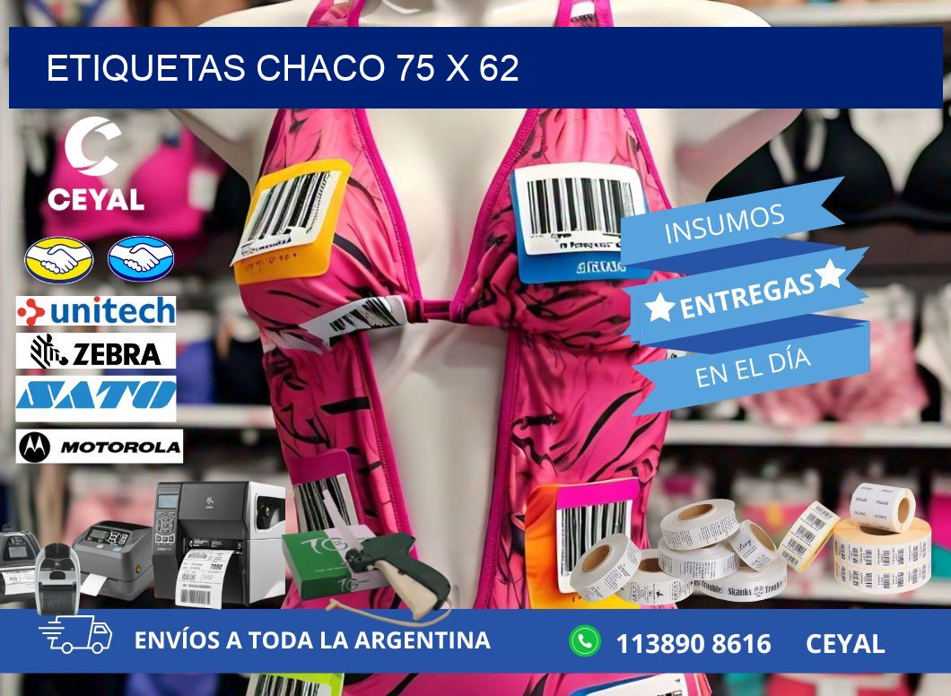 Etiquetas Chaco 75 x 62
