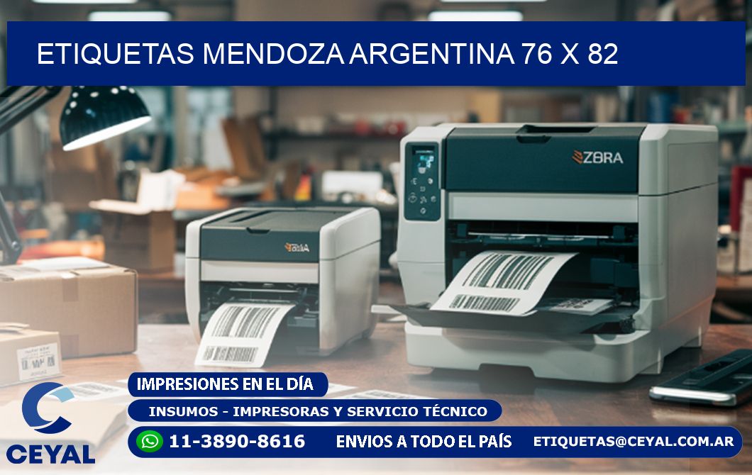 Etiquetas Mendoza Argentina 76 x 82