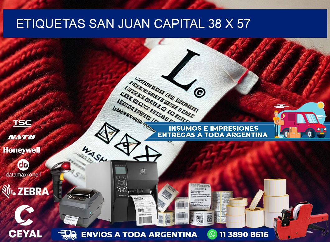 Etiquetas San Juan Capital 38 x 57