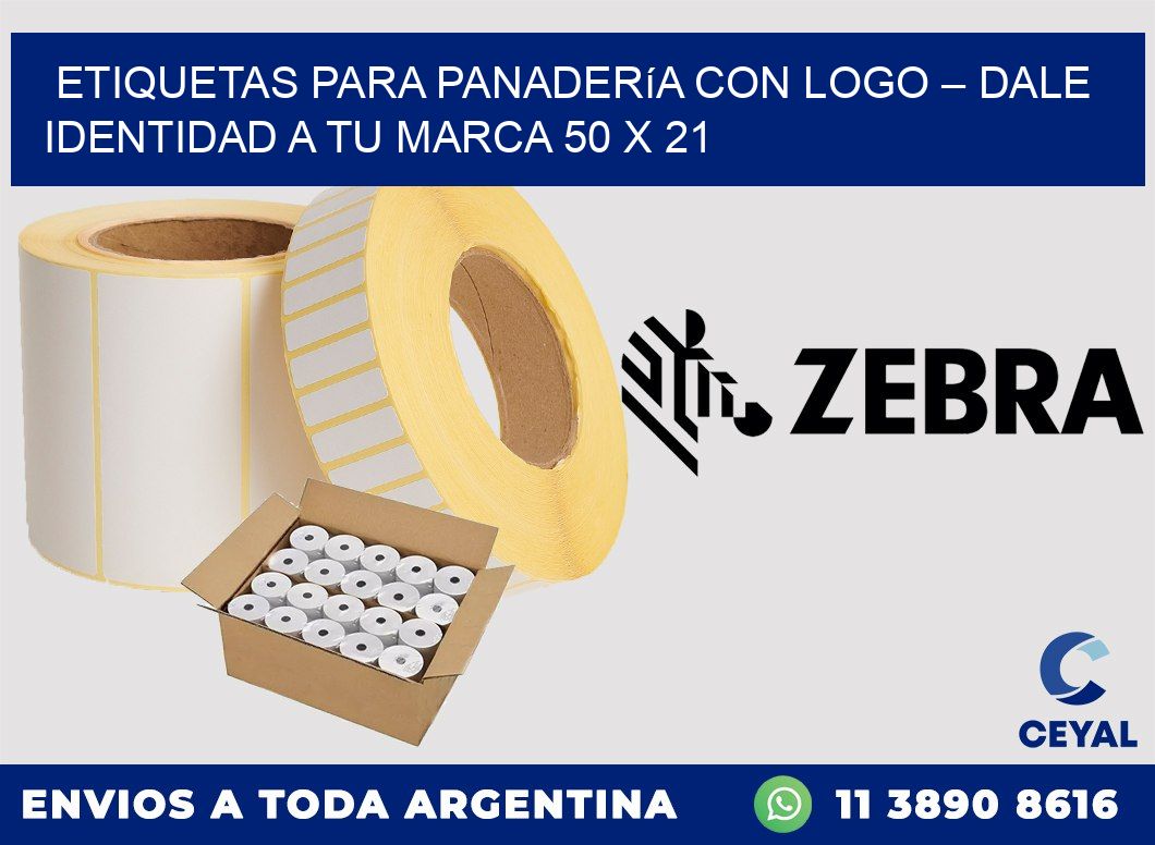 Etiquetas para panadería con logo – Dale identidad a tu marca 50 x 21