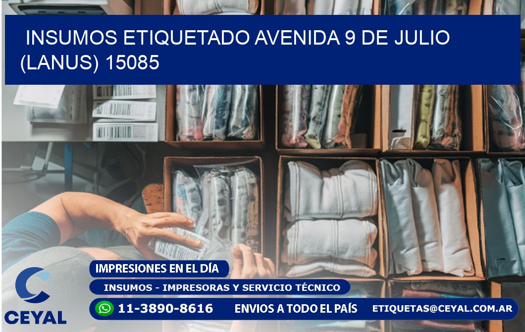 INSUMOS ETIQUETADO Avenida 9 de Julio (lanus) 15085