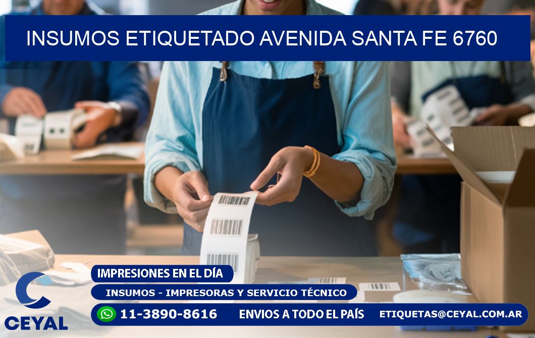 INSUMOS ETIQUETADO Avenida Santa Fe 6760