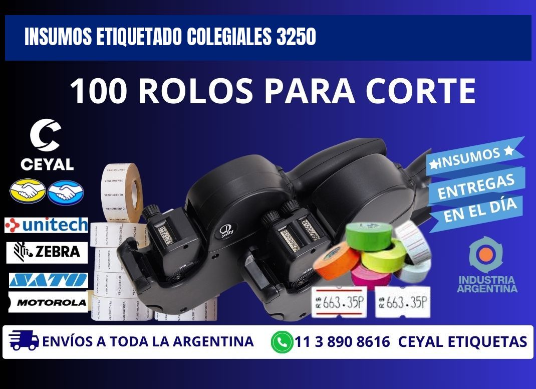 INSUMOS ETIQUETADO Colegiales 3250