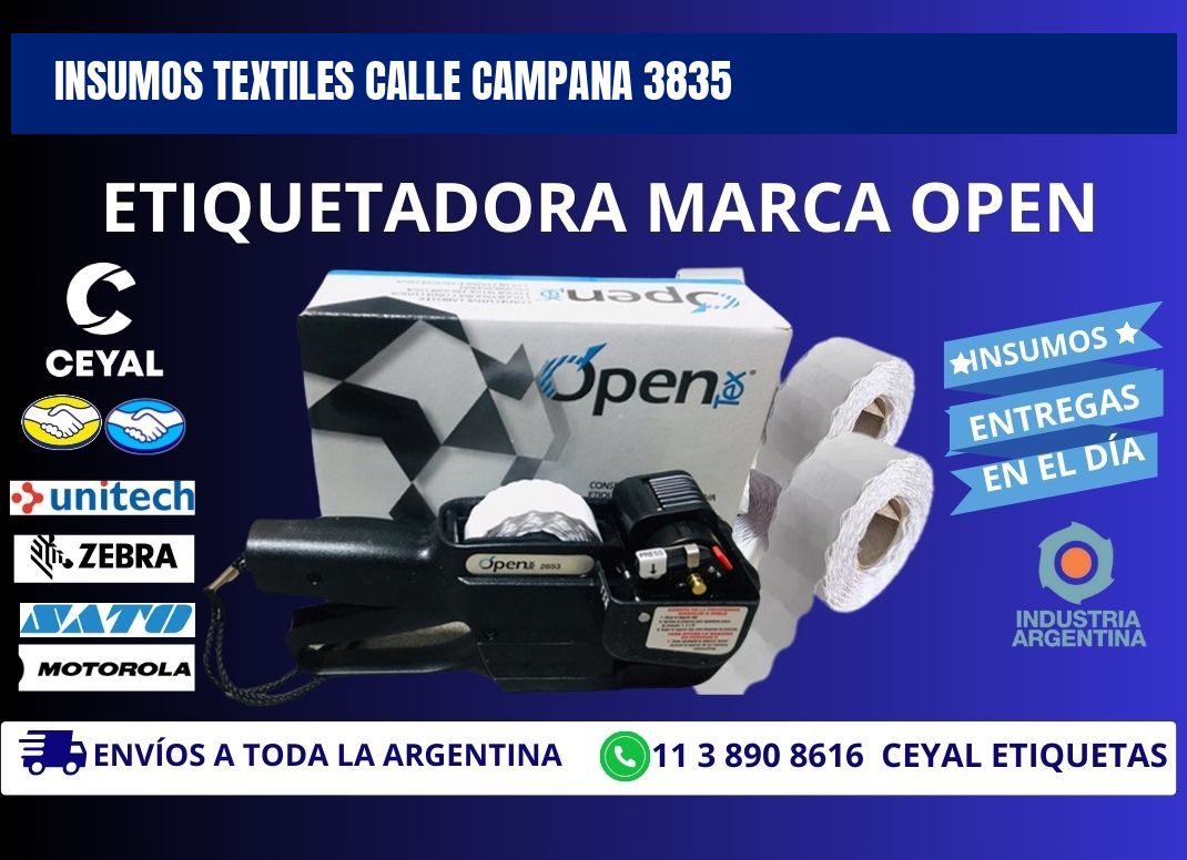 INSUMOS TEXTILES CALLE CAMPANA 3835