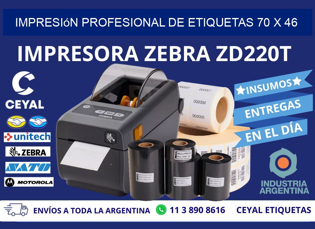 Impresión Profesional de Etiquetas 70 x 46