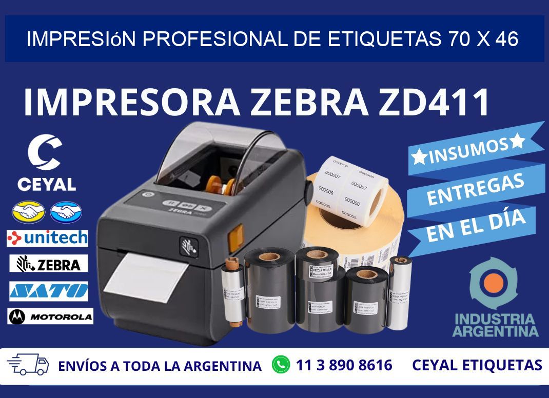 Impresión Profesional de Etiquetas 70 x 46