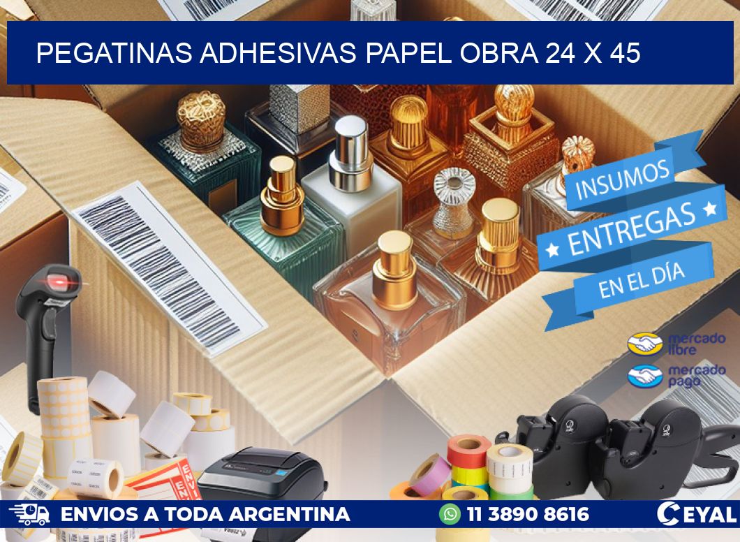 Pegatinas Adhesivas papel Obra 24 x 45