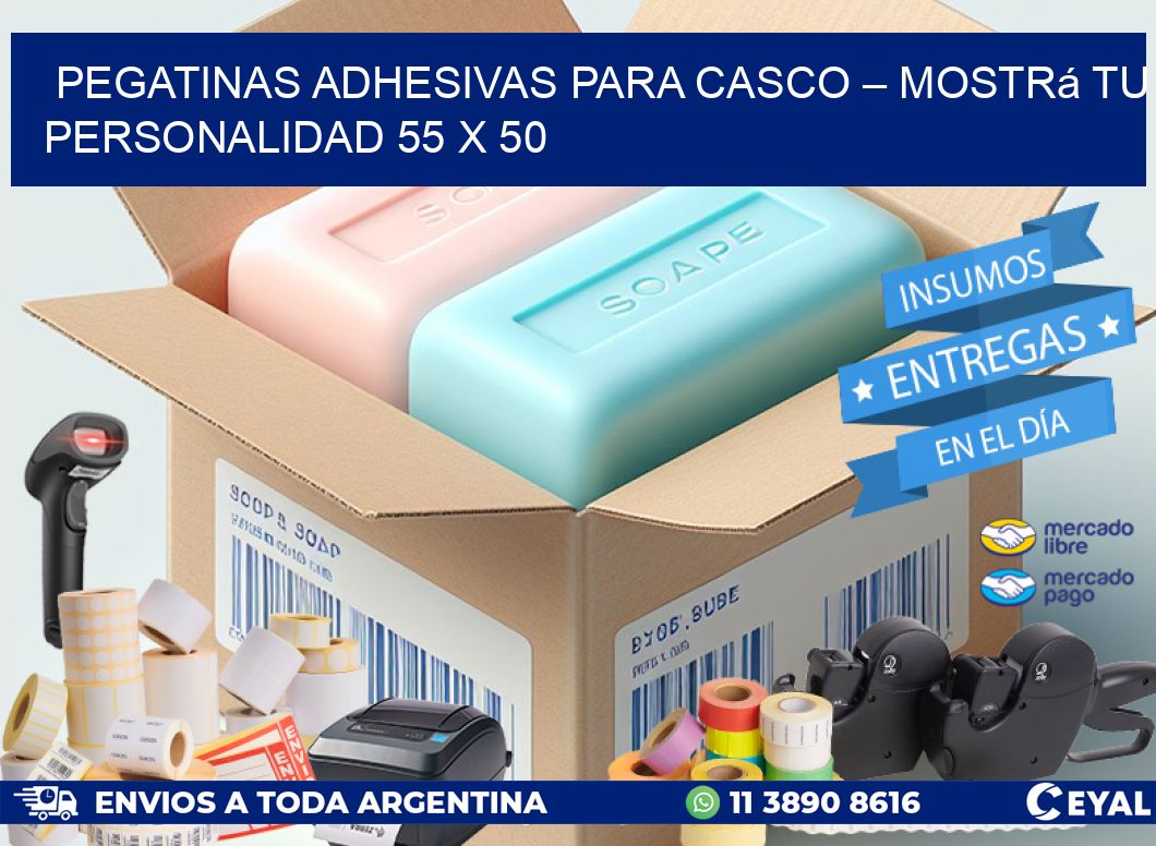 Pegatinas Adhesivas para Casco – Mostrá Tu Personalidad 55 x 50