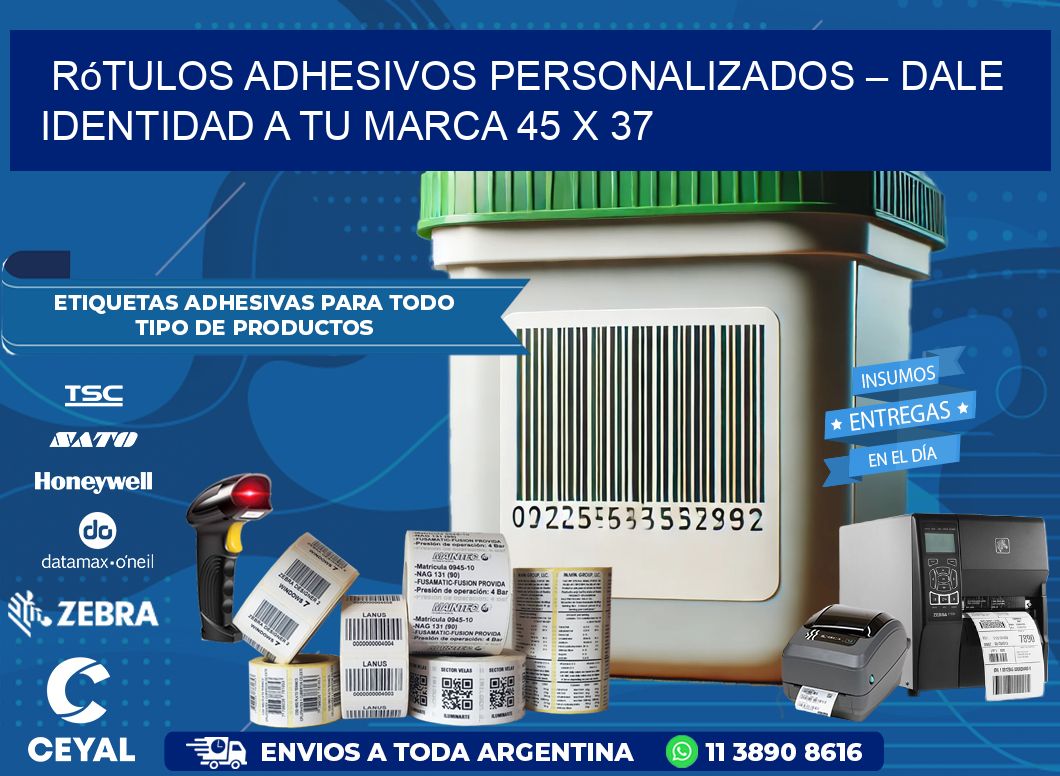 Rótulos Adhesivos Personalizados – Dale Identidad a Tu Marca 45 x 37