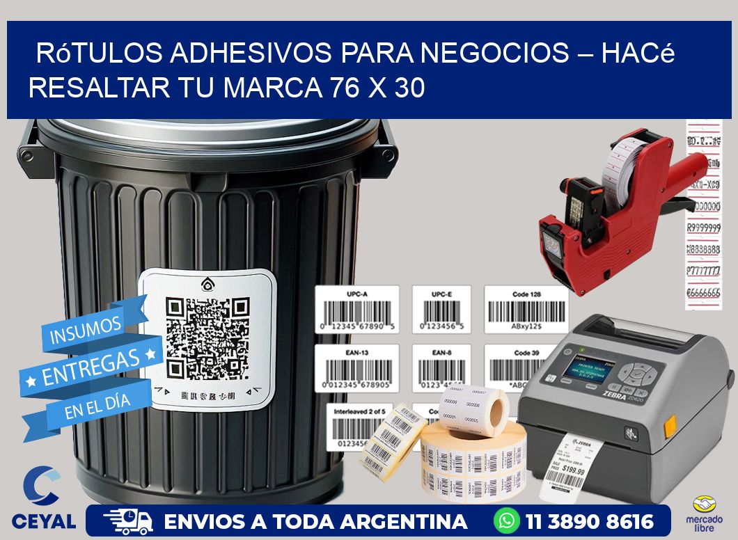 Rótulos Adhesivos para Negocios – Hacé Resaltar Tu Marca 76 x 30