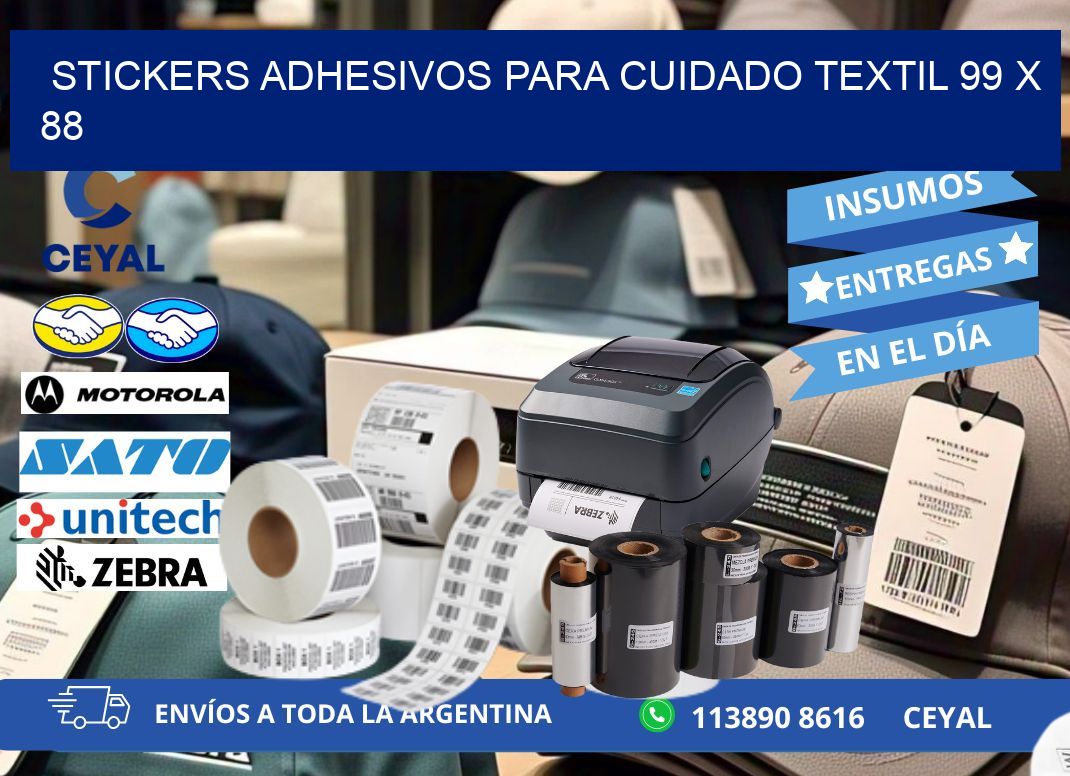 STICKERS ADHESIVOS PARA CUIDADO TEXTIL 99 x 88