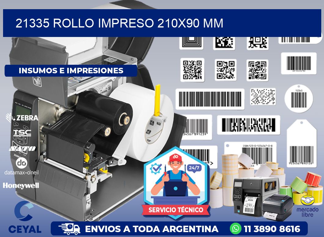 21335 ROLLO IMPRESO 210x90 mm