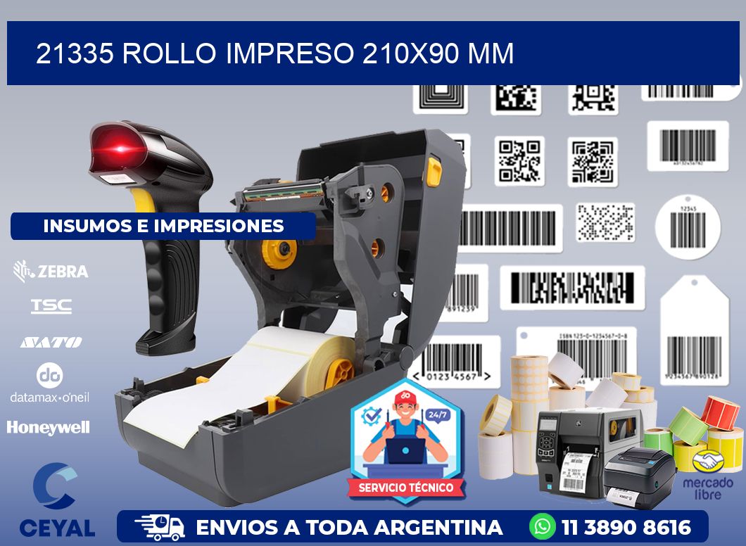 21335 ROLLO IMPRESO 210x90 mm