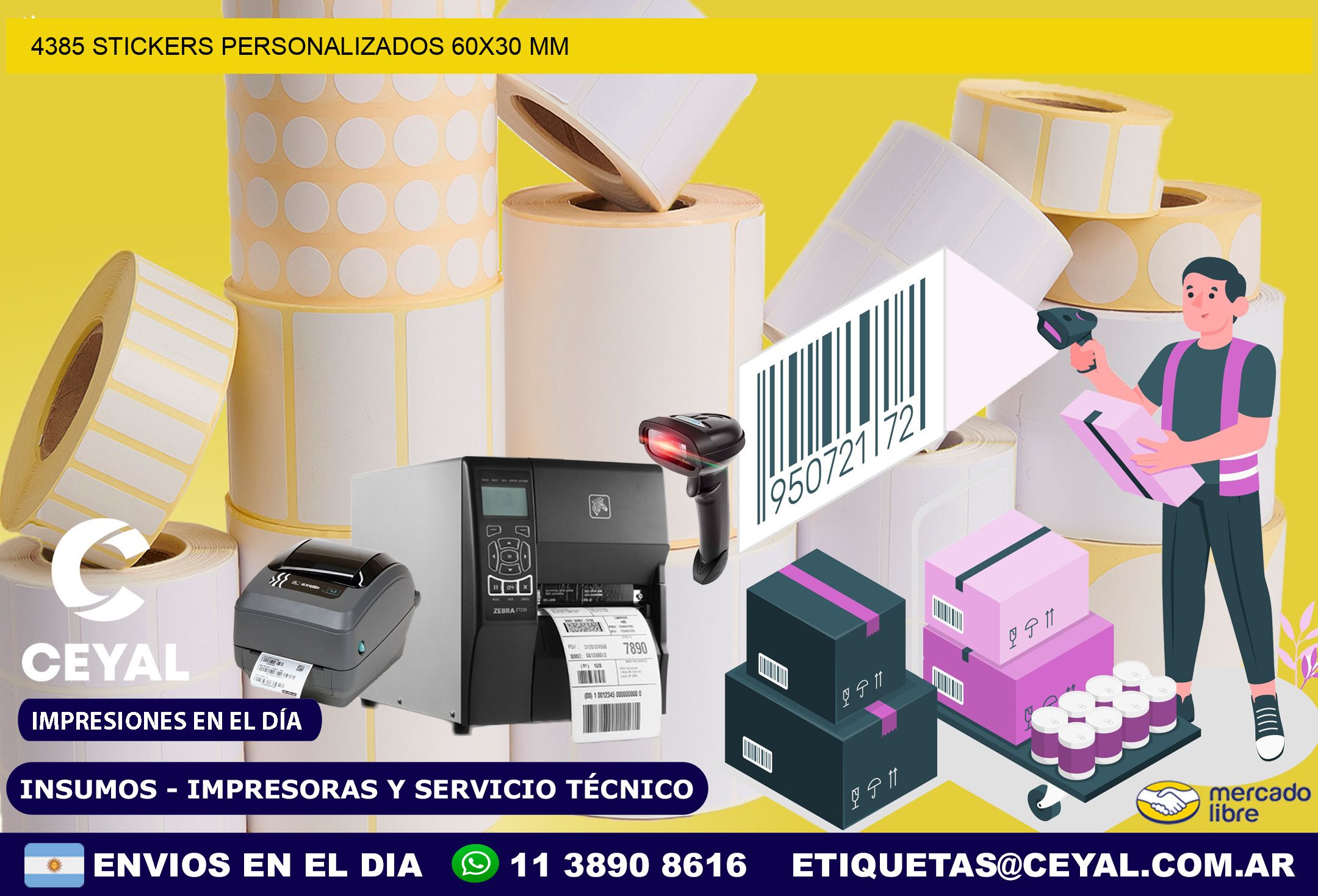4385 STICKERS PERSONALIZADOS 60×30 mm