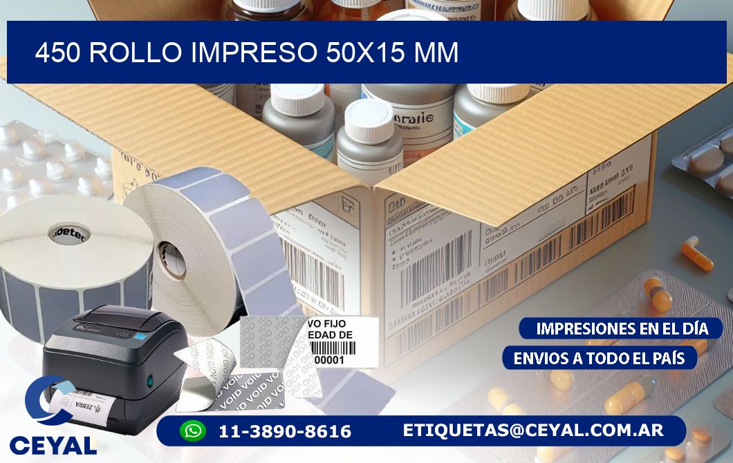 450 ROLLO IMPRESO 50x15 mm
