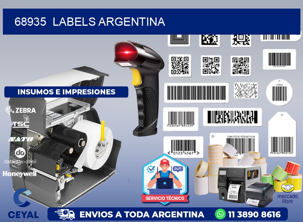 68935  Labels Argentina