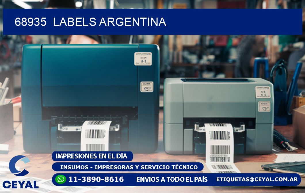 68935  Labels Argentina