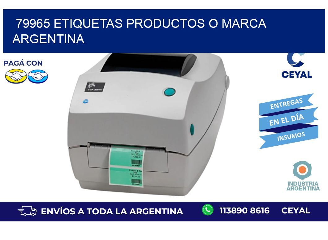 79965 ETIQUETAS PRODUCTOS O MARCA ARGENTINA