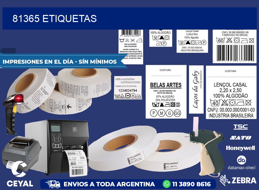81365 ETIQUETAS