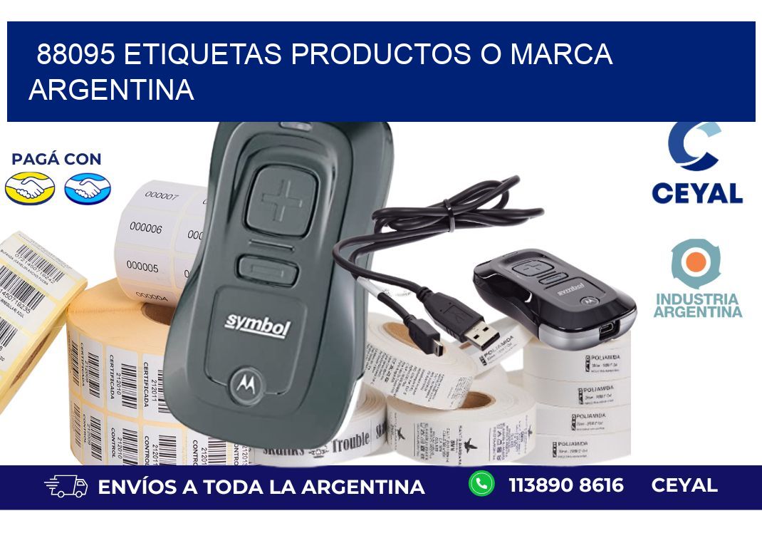 88095 ETIQUETAS PRODUCTOS O MARCA ARGENTINA