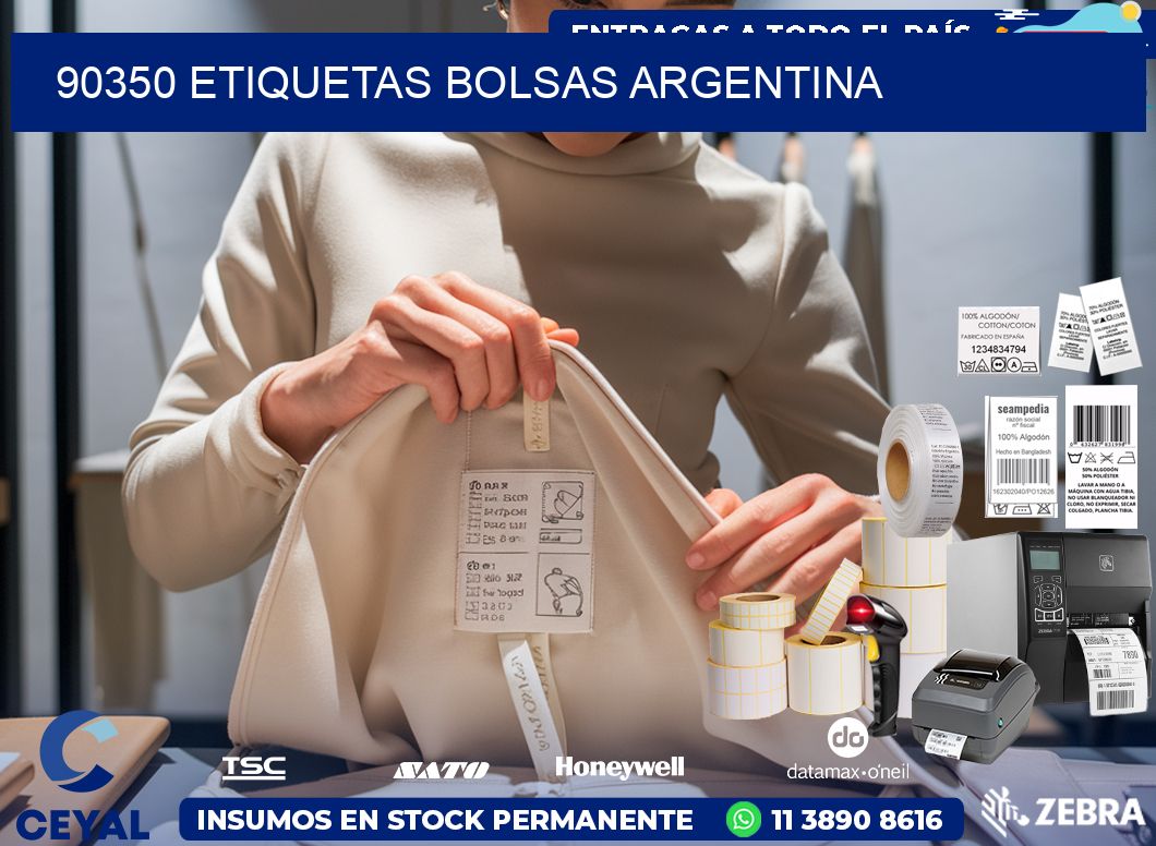 90350 ETIQUETAS BOLSAS ARGENTINA