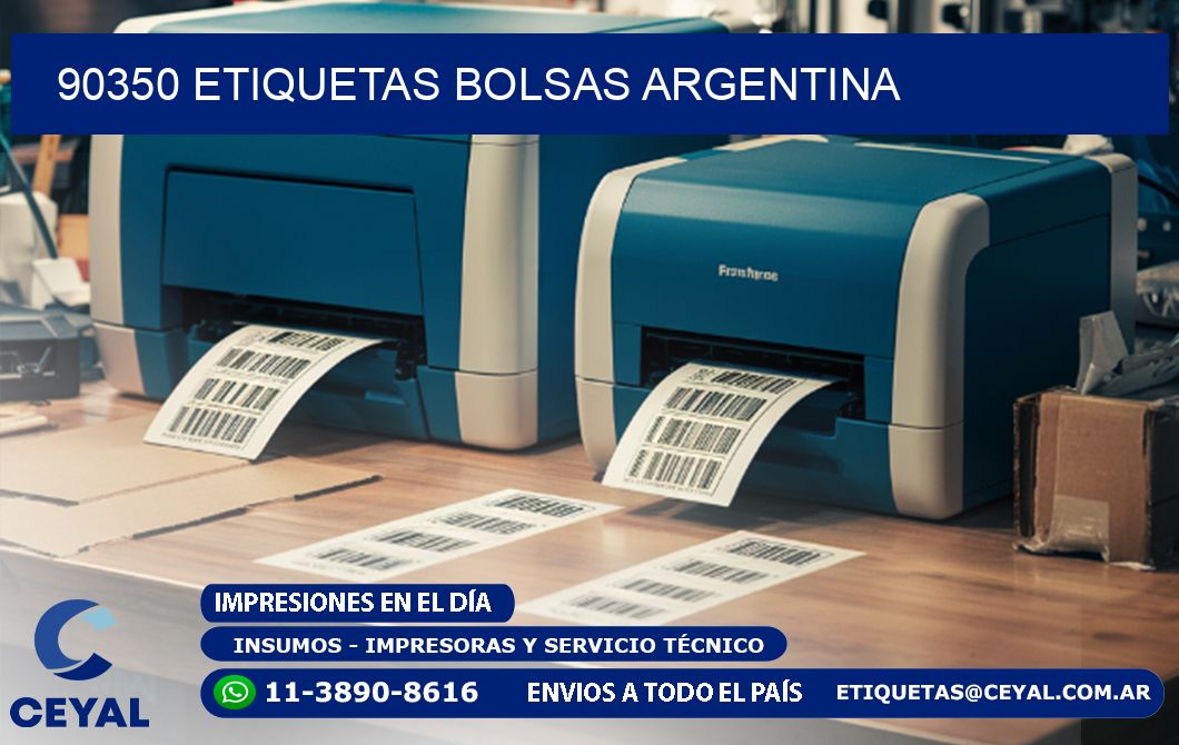 90350 ETIQUETAS BOLSAS ARGENTINA