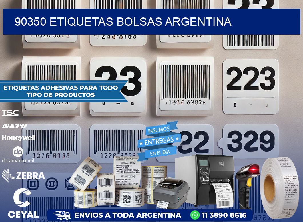90350 ETIQUETAS BOLSAS ARGENTINA