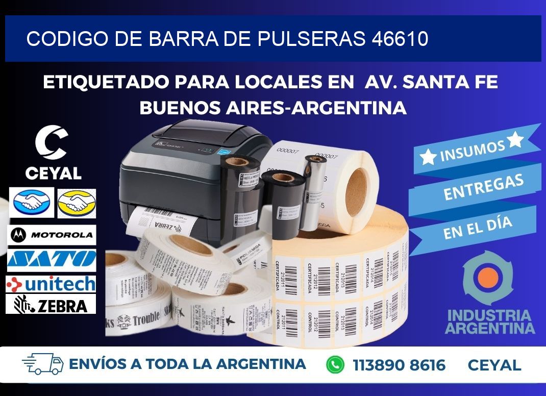 CODIGO DE BARRA DE PULSERAS 46610