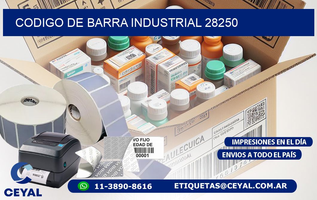 CODIGO DE BARRA INDUSTRIAL 28250