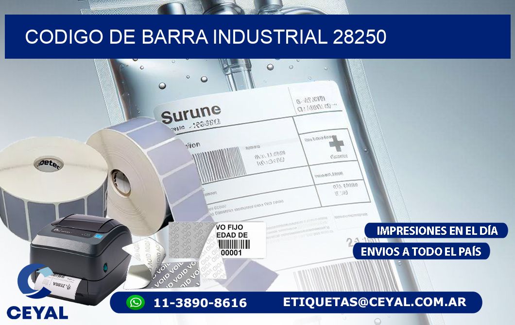 CODIGO DE BARRA INDUSTRIAL 28250