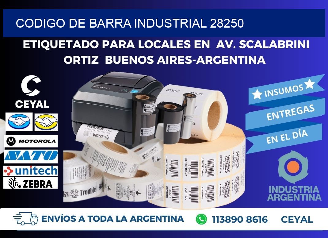 CODIGO DE BARRA INDUSTRIAL 28250