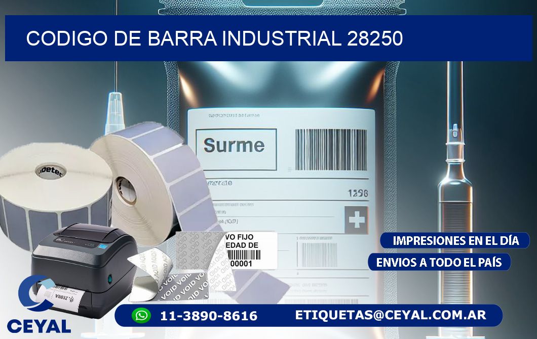 CODIGO DE BARRA INDUSTRIAL 28250