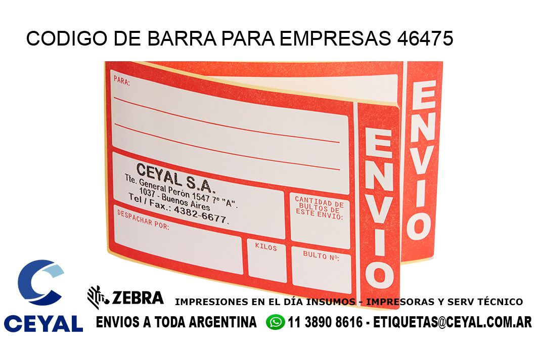 CODIGO DE BARRA PARA EMPRESAS 46475