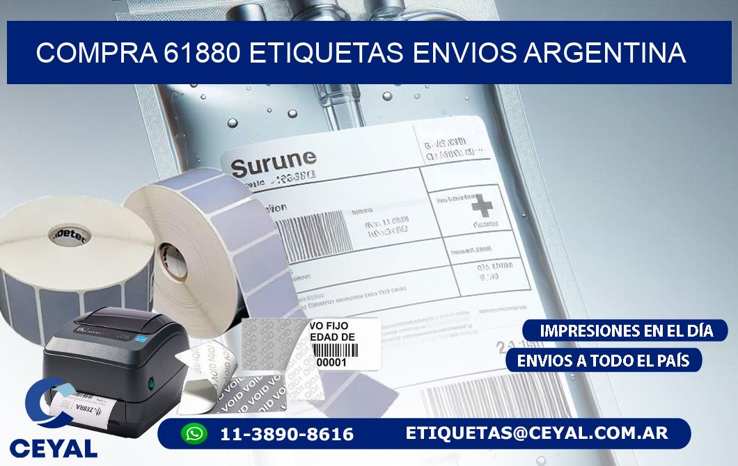 COMPRA 61880 ETIQUETAS ENVIOS ARGENTINA