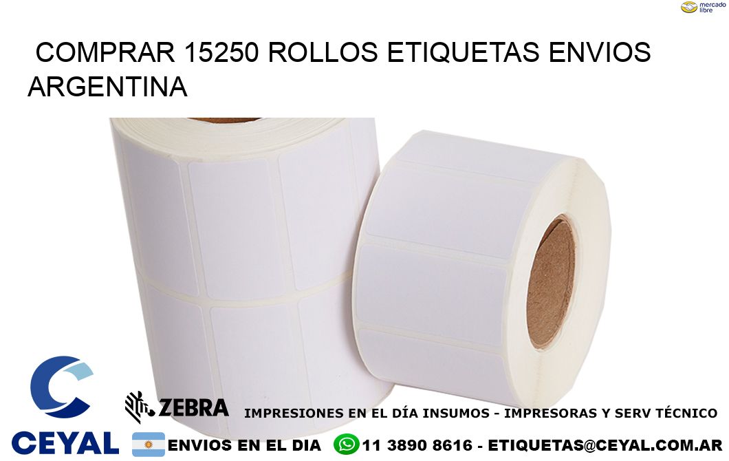 COMPRAR 15250 ROLLOS ETIQUETAS ENVIOS ARGENTINA